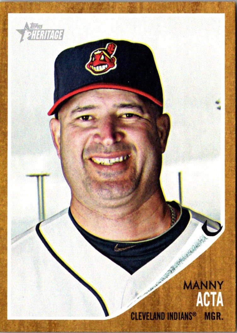 2011 Topps Heritage Manny Acta