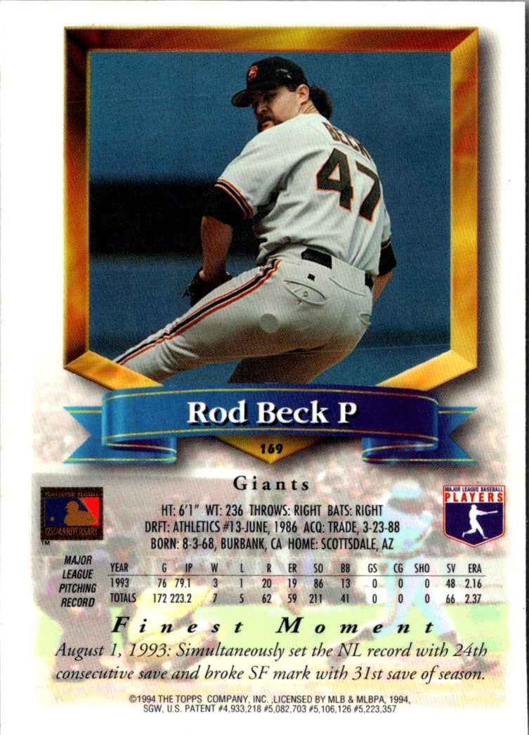 1994 Finest Rod Beck