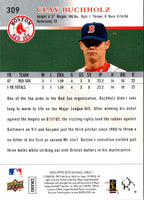 2008 Upper Deck Clay Buchholz #309 Rookie