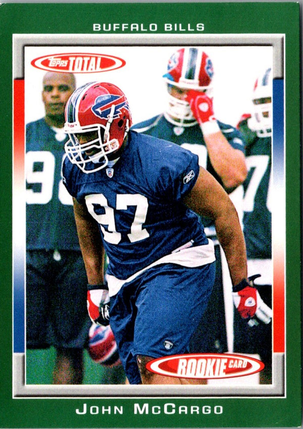 2006 Topps Total John McCargo #545 Rookie