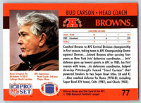 1990 Pro Set Bud Carson #77