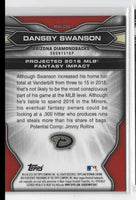 2015 Bowman Chrome Dansby Swanson #BSI-DS