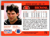 1990 Proset Bernie Kosar #72