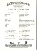 2011 Topps Allen Ginter Carlos Zambrano #143