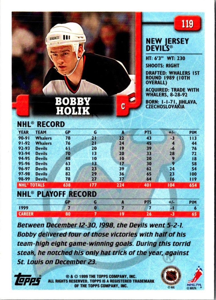 1999 Topps Bobby Holik