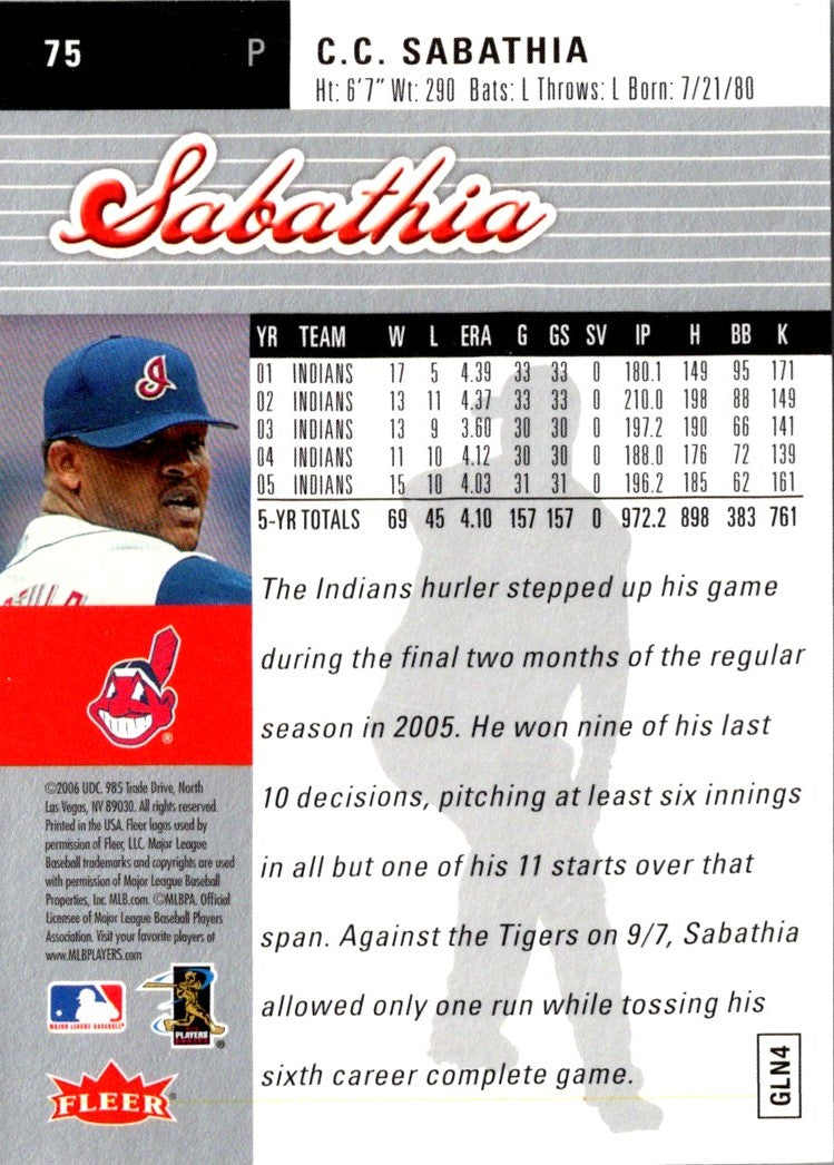 2006 Ultra CC Sabathia