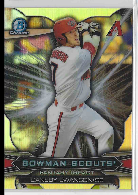 2015 Bowman Chrome Dansby Swanson #BSI-DS