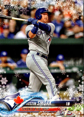 2018 Topps Holiday Justin Smoak #HMW188