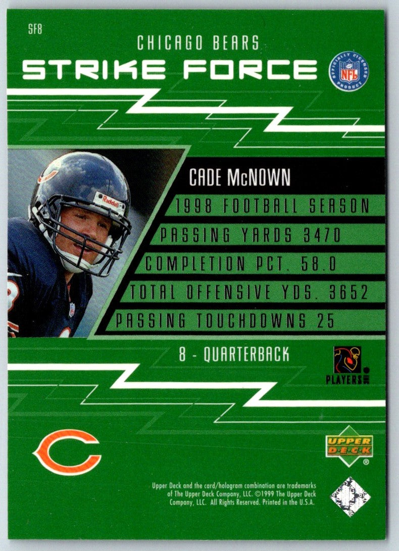 1999 Upper Deck Strike Force Cade McNown