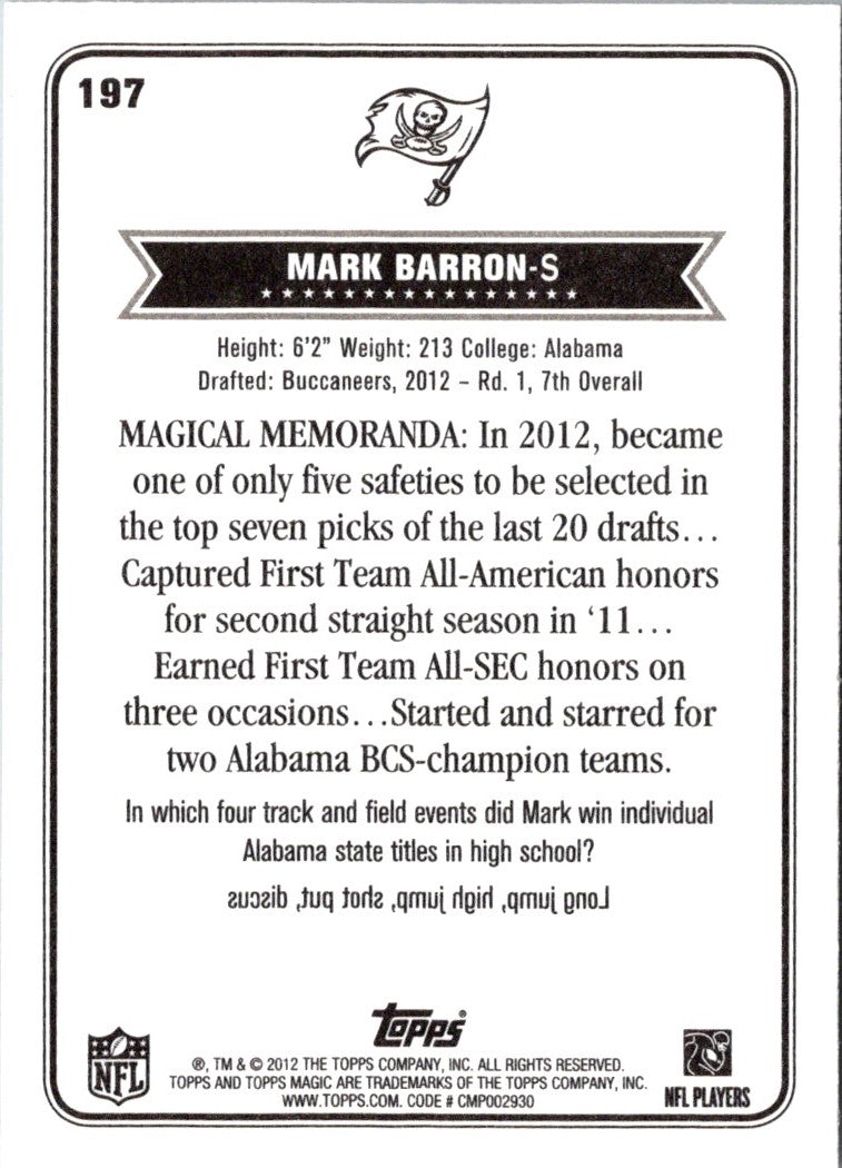 2012 Topps Magic Mark Barron