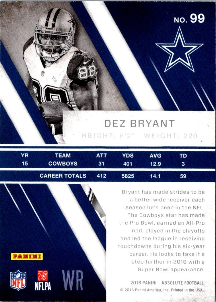 2016 Panini Absolute Dez Bryant