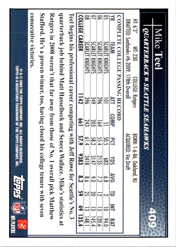 2009 Topps Mike Teel