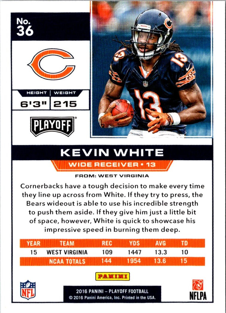 2016 Panini Playoff Kevin White