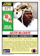 1990 Score Supplemental Keith McCants