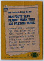 1982 Topps Dan Fouts #2