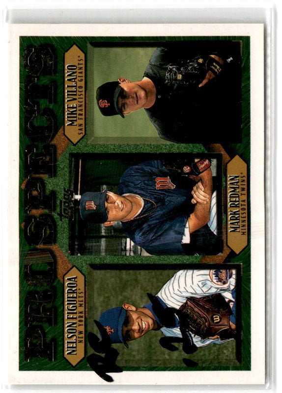 1997 Topps Nelson Figueroa/Mark Redman/Mike Villano #494 Rookie