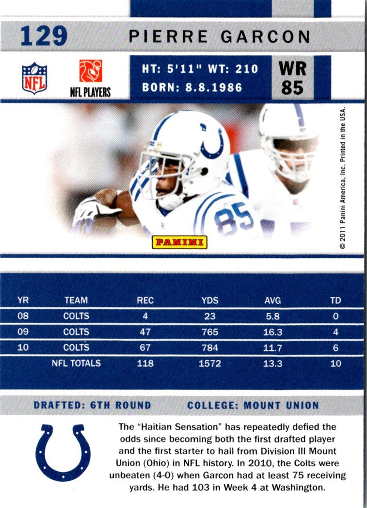 2011 Score Pierre Garcon