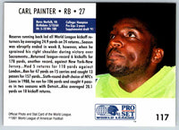 1991 Proset World League Carl Painter #117
