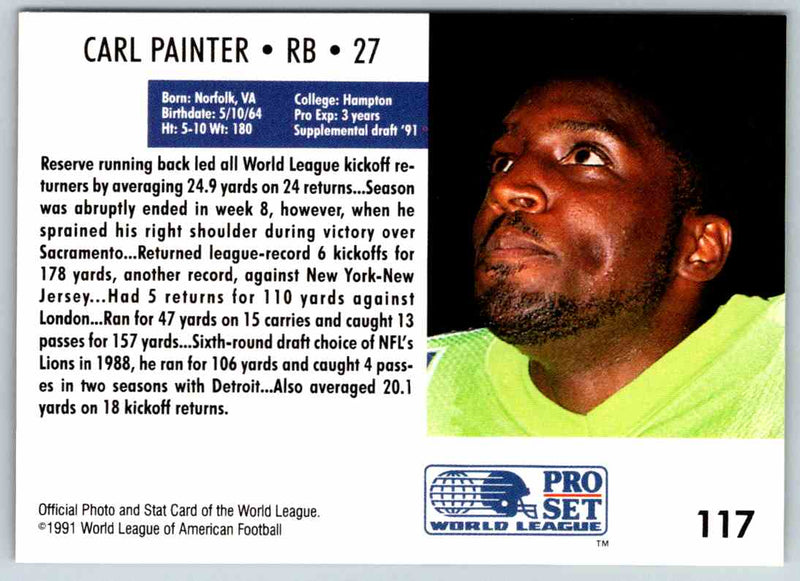 1991 Proset World League Carl Painter