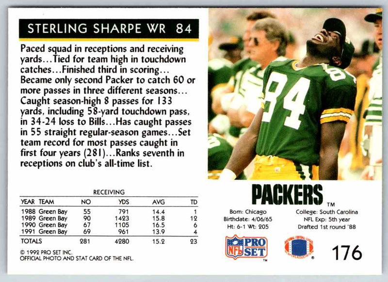 1992 Proset Sterling Sharpe