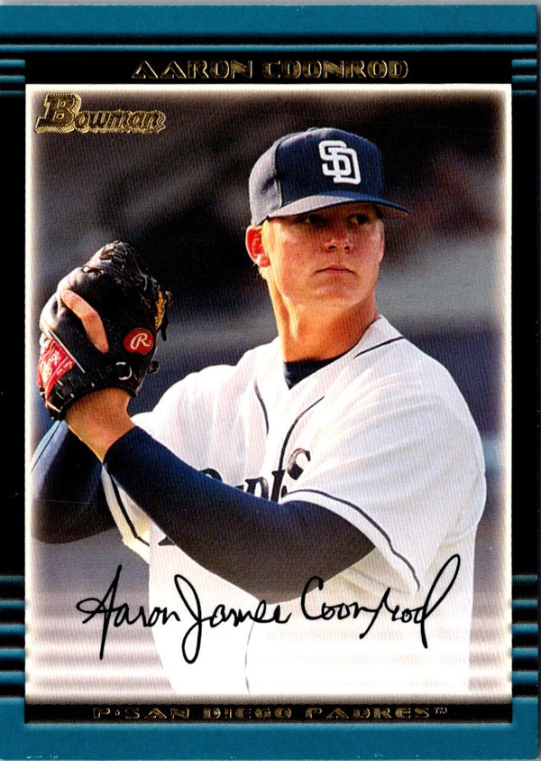 2002 Bowman Draft Picks & Prospects Aaron Coonrod #BDP82 Rookie