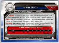 2019 Bowman Prospects Derian Cruz #BP-11
