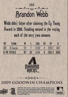 2009 Upper Deck Goodwin Champions Brandon Webb #130