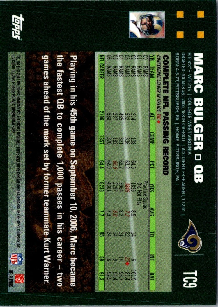 2007 Topps Chrome Marc Bulger