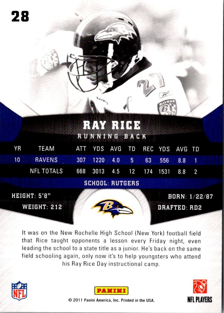 2011 Panini Gridiron Gear Ray Rice