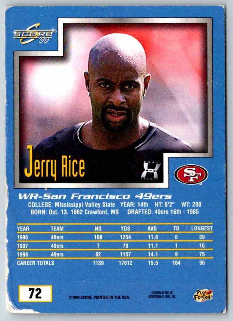 1999 Score Jerry Rice