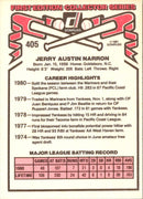 1981 Donruss Jerry Narron