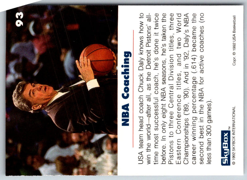 1992 SkyBox USA Chuck Daly