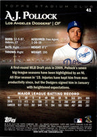 2019 Stadium Club A.J. Pollock #41