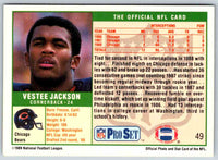 1989 NFL Proset Vestee Jackson #49