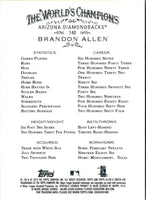 2010 Topps Allen & Ginter Brandon Allen #140