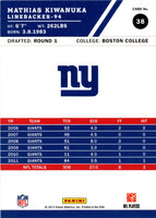 2012 Score Mathias Kiwanuka #38