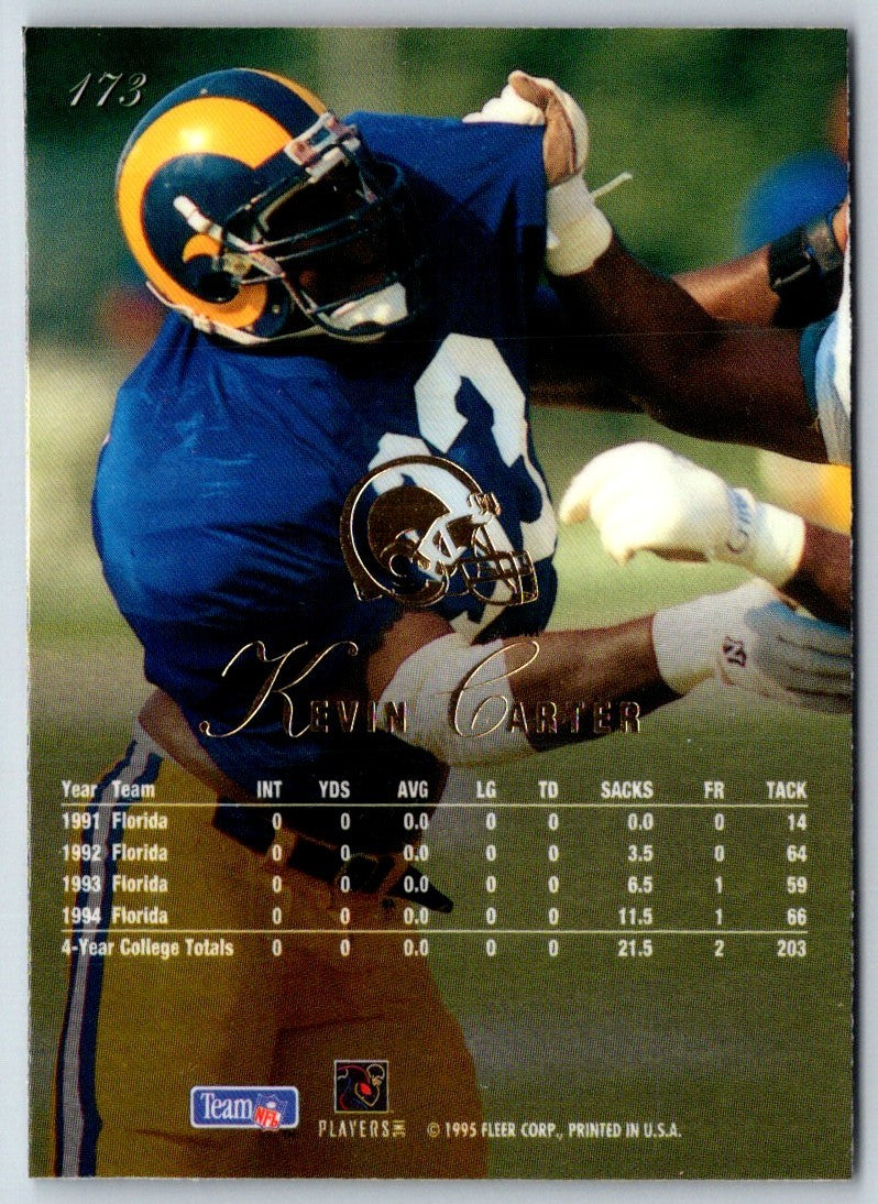 1995 Fleer NFL Prospects Kevin Carter