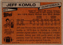1981 Topps Jeff Komlo