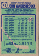 1990 Topps John Vanbiesbrouck