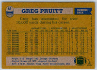 1982 Topps Greg Pruitt #69