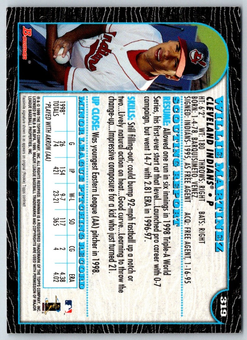 1999 Bowman Willie Martinez