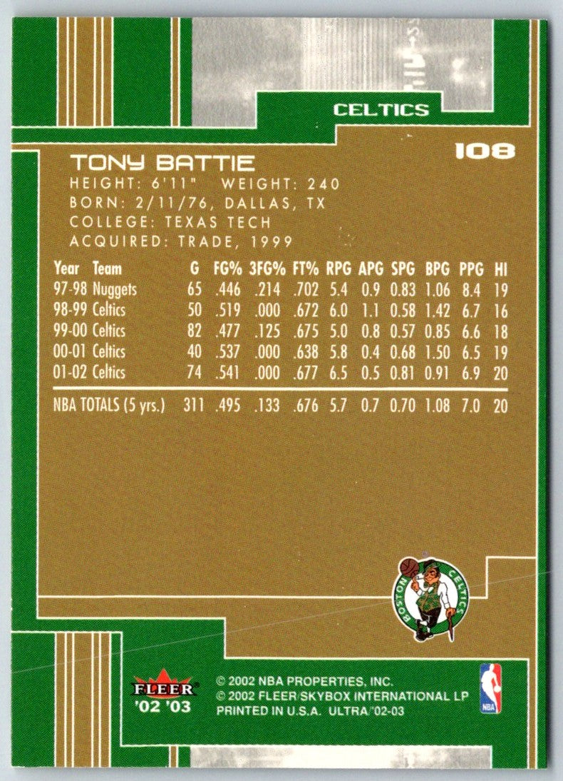 2002 Ultra Tony Battie