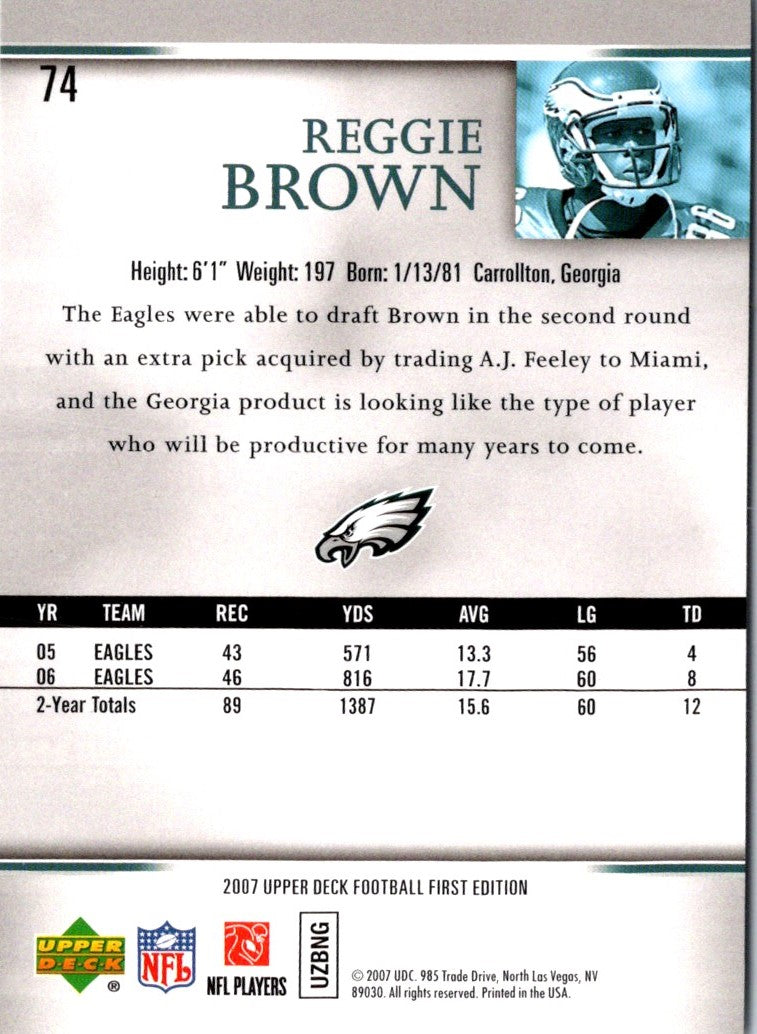 2007 Upper Deck First Edition Reggie Brown