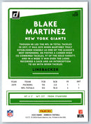 2020 Donruss Blake Martinez