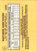 1985 Donruss Matt Young