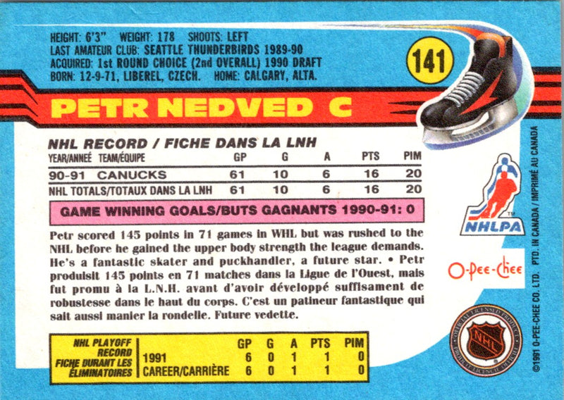 1991 O-Pee-Chee Petr Nedved