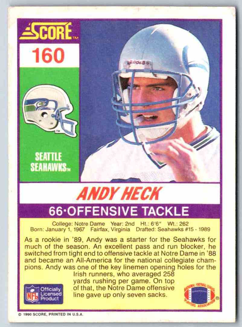 1990 Score Andy Heck