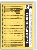 1990 Topps Tiffany Tom McCarthy