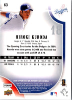 2009 SP Authentic Hiroki Kuroda #63
