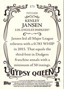 2016 Topps Gypsy Queen Kenley Jansen